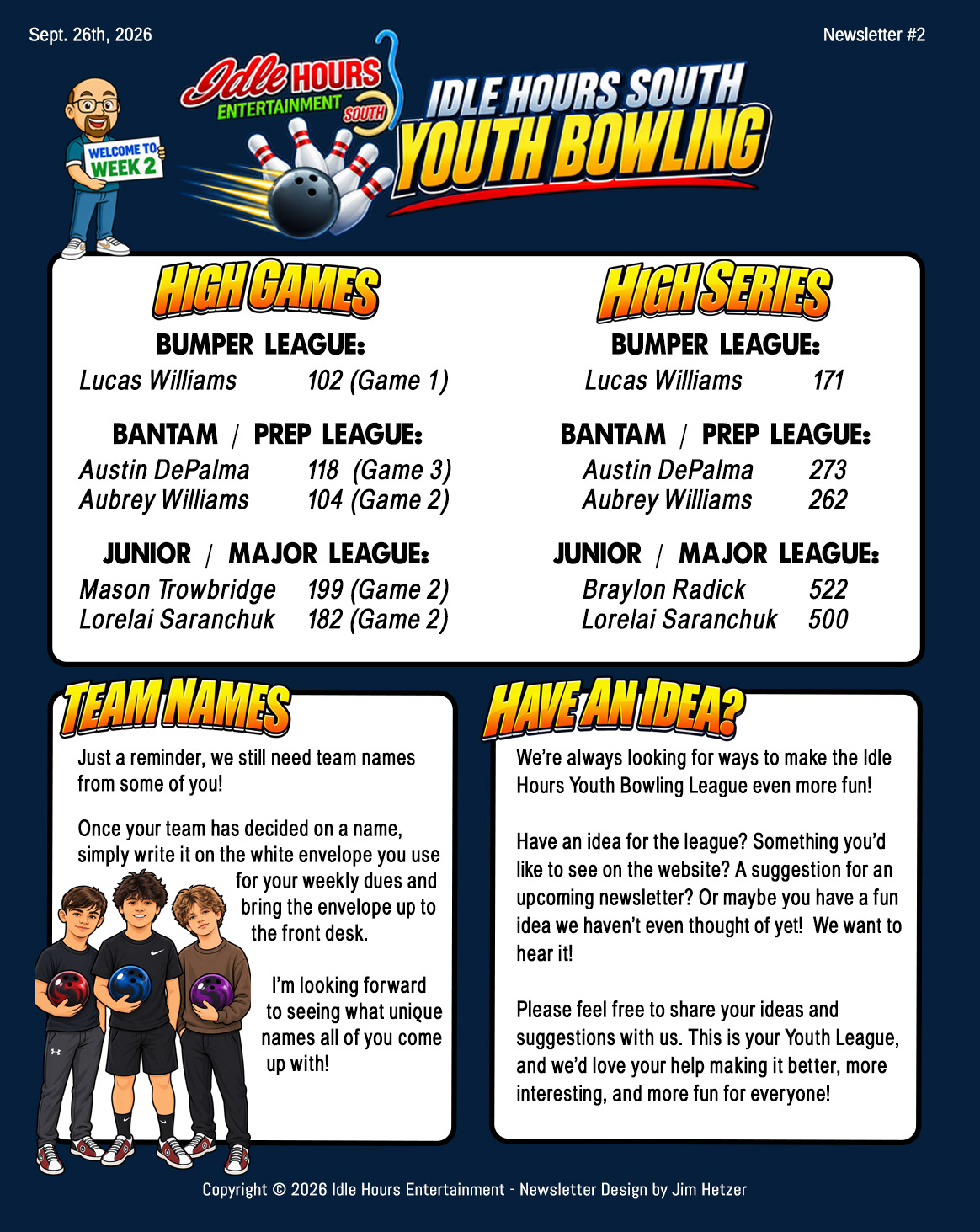 Week 1 Newsletter